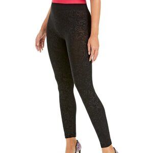 L237 INC Seamless Embossed Paisley-Print Leggings